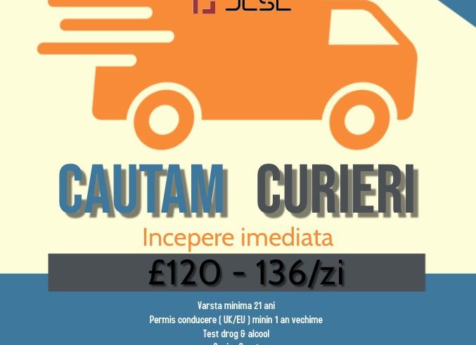 Angajam curieri pentru depozitele Amazon din UK