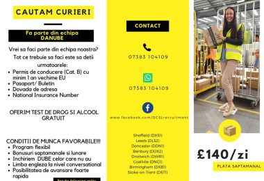 Cautam soferi in depozite Amazon in Anglia UK