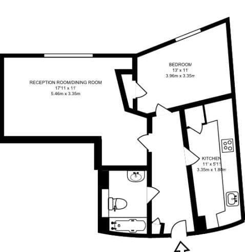 Chirie Apartament 1 Dormitor Tower Hamlets E14