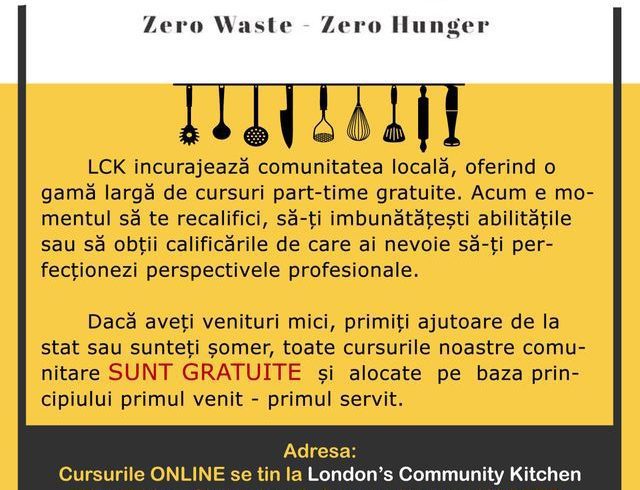 Cursuri Gatit Gratuite - London's Community Kitchen