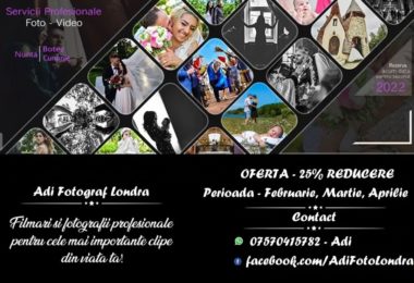 Fotografie 25% Reducere in Feb-Aprilie Adi Fotograf