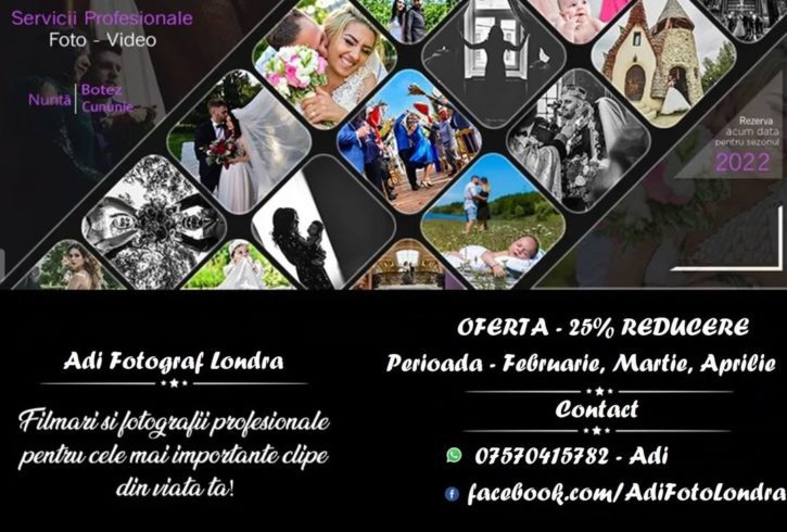 Fotografie 25% Reducere in Feb-Aprilie Adi Fotograf