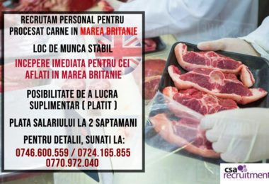 Locuri de munca fabrica procesare carne Llanelli Tara Galilor