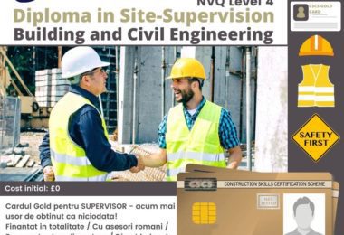 Obtine NVQ Level 4 GOLD CARD Constructii - Crystal&Co