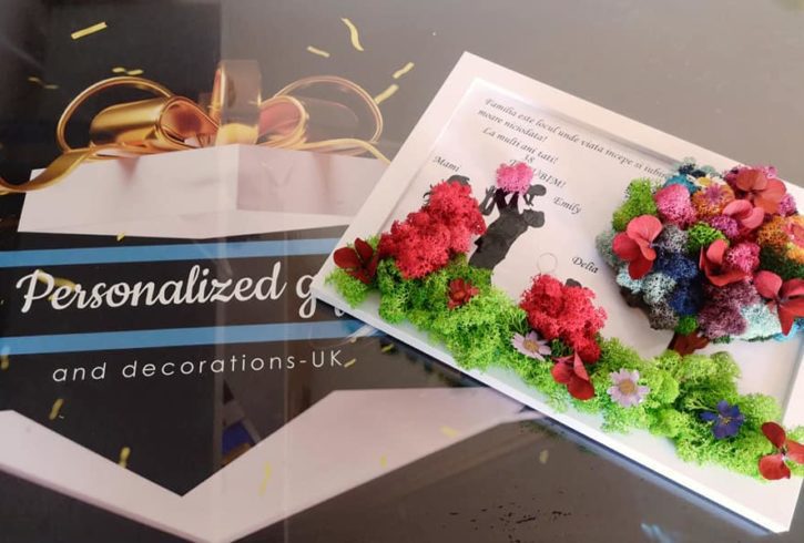 Tablou cu Licheni si Cadouri Personalizate in Exeter UK