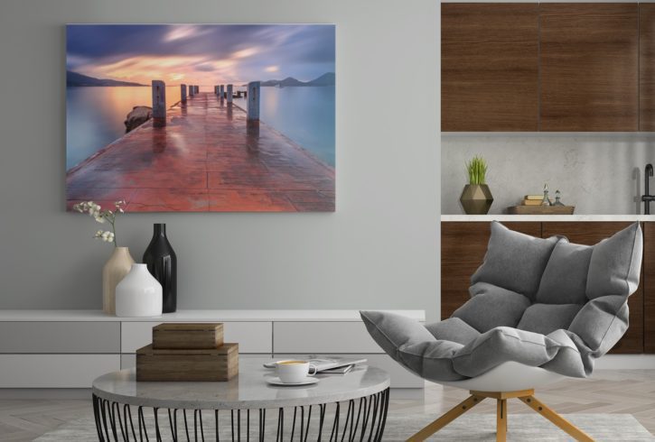 Tablouri Printate pe Panza Canvas - Orange Sunset Art Studio