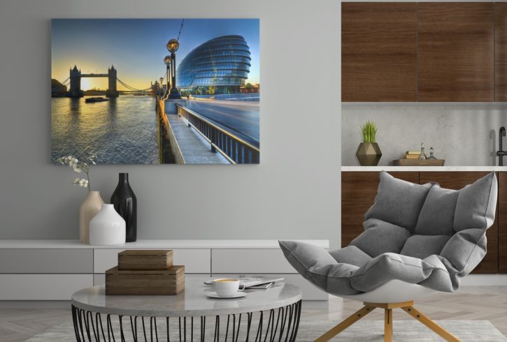 Tablouri Printate pe Panza Canvas - Orange Sunset Art Studio