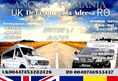 Transport Persoane Colete Anglia - Romania