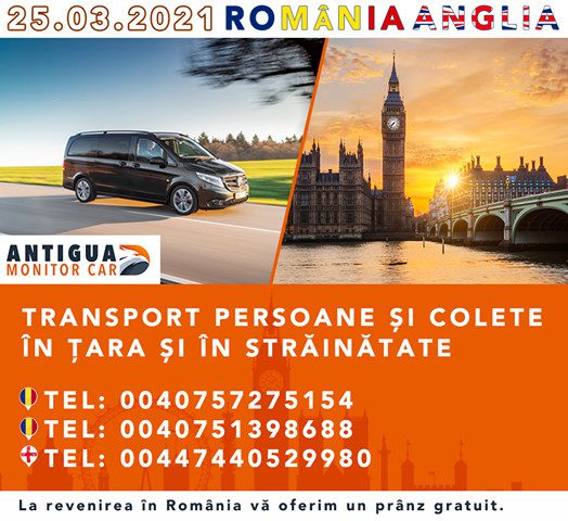 Transport Romania UK Romania - Antigua Monitor Car
