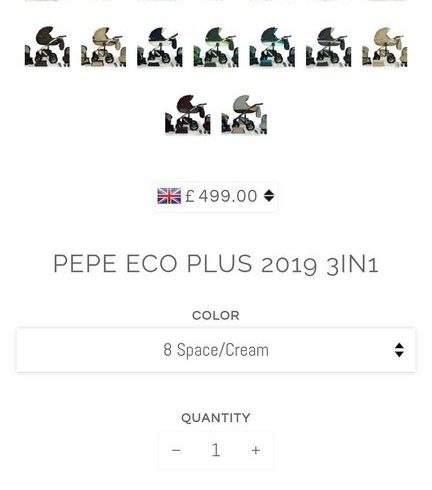 Vand Cărucior Verdi Pepe Eco Plus 3 in 1 UK