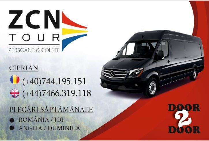 ZCN Tour Transport Persoane si Colete UK Romania