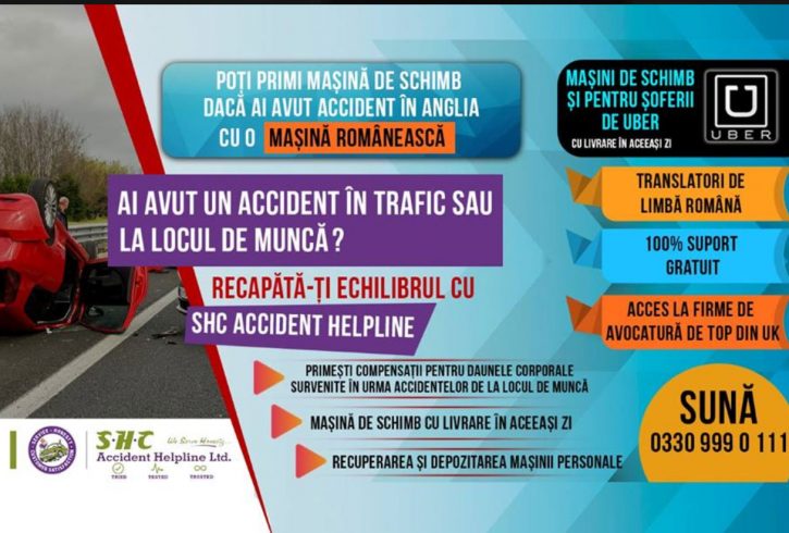 Accident? SHC Accident Helpline te ajuta prin compensatii