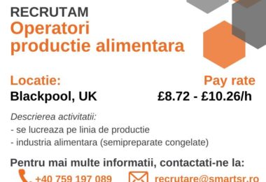 Operatori Productie Fabrica in Blackpool UK